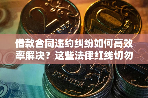 北京借款合同违约纠纷如何高效率解决？这些法律红线切勿触碰