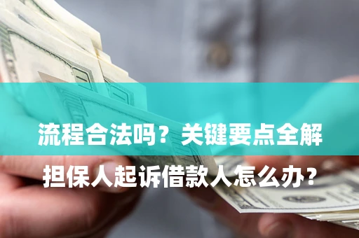 北京

担保人起诉借款人怎么办？流程合法吗？关键要点全解析